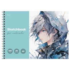 Скетчбук для акварели 20л., А5 BG "Стихия"