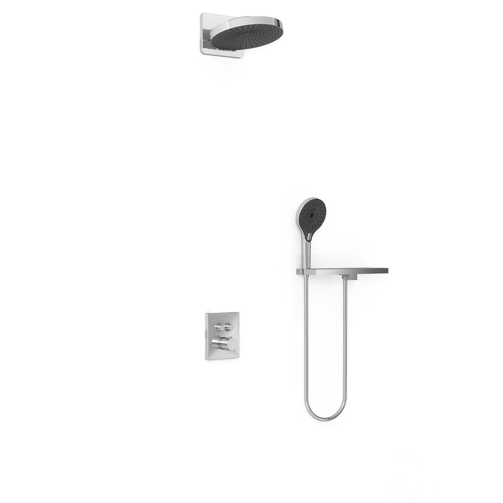 Душевой комплект Vincea Inspire VSFW-3I21T1RCH встраиваемый, термостатический, 2 режима, хром