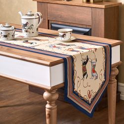 ДОРОЖКА НА СТОЛ "PASSAGE", 45Х145СМ, БЕЖЕВЫЙ, 100% ХЛОПОК,ТВИЛ