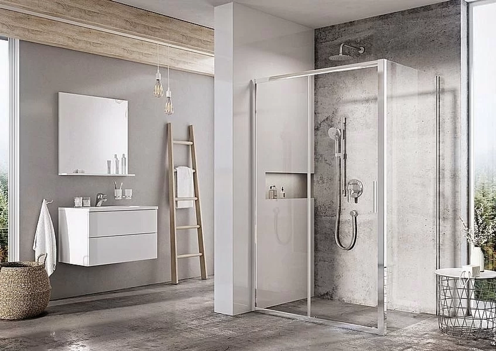Душевой уголок Ravak Blix Slim BLSDP2 + BLSPS 80x120 блестящий