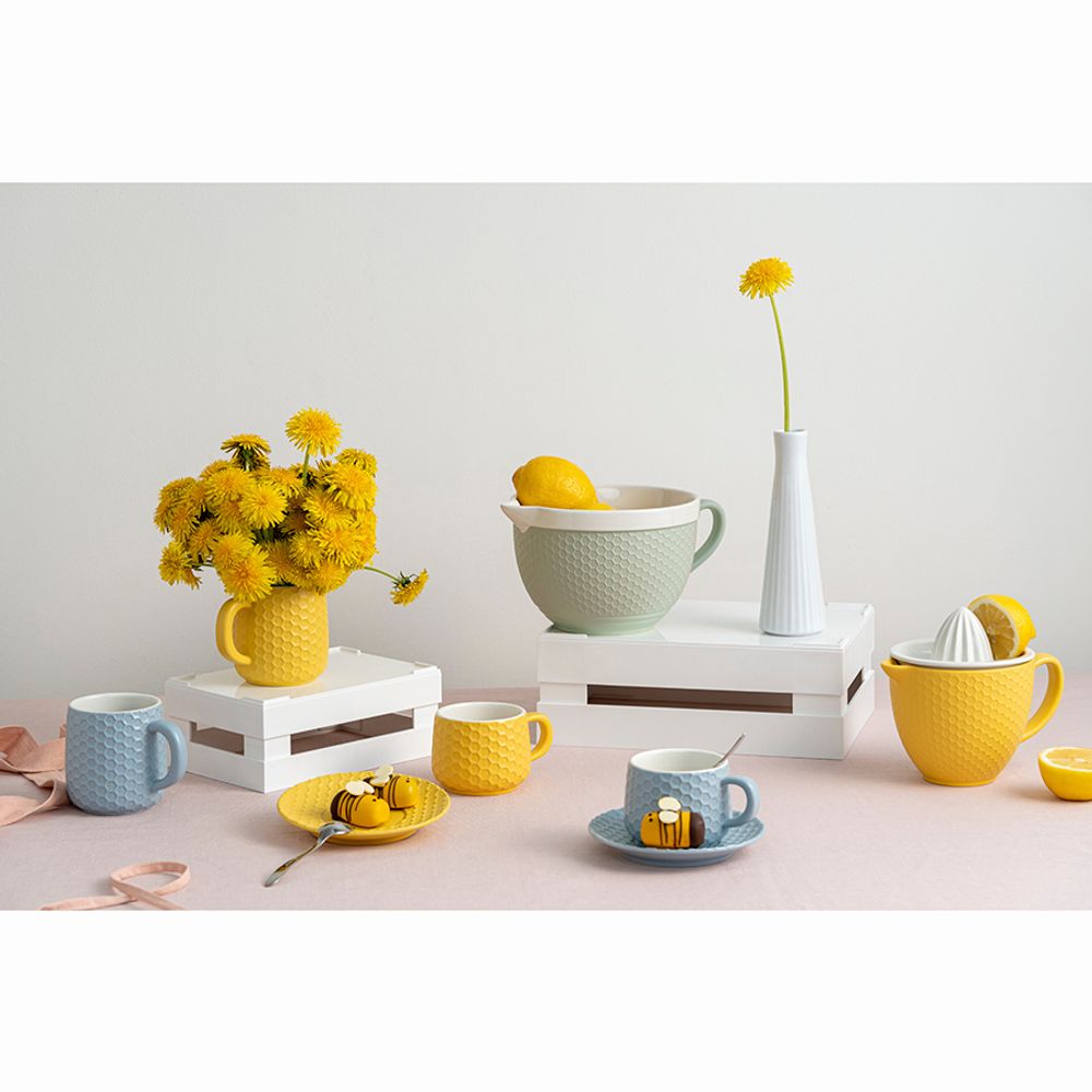 Чайная пара Marshmallow, 300 мл, серо-голубая