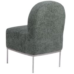 Кресло Monstera Deliciosa (Монстера) Лазурный Античное серебро