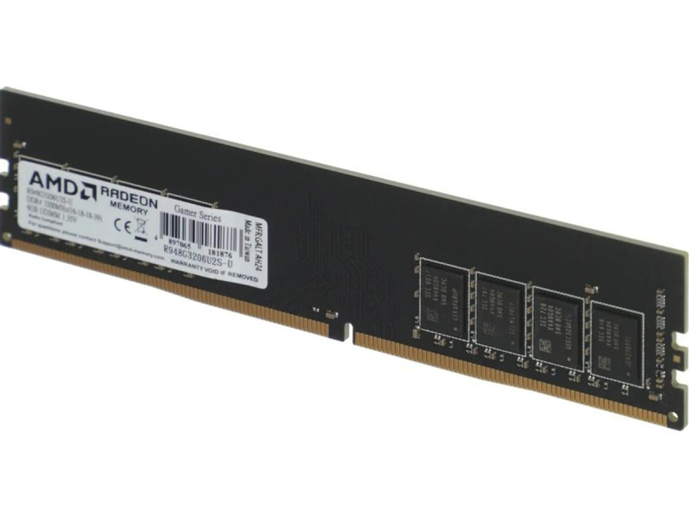 Оперативная память AMD Radeon R9 Gamer R948G3206U2S-U, DDR4 1х 8ГБ 3200МГц, DIMM, RTL