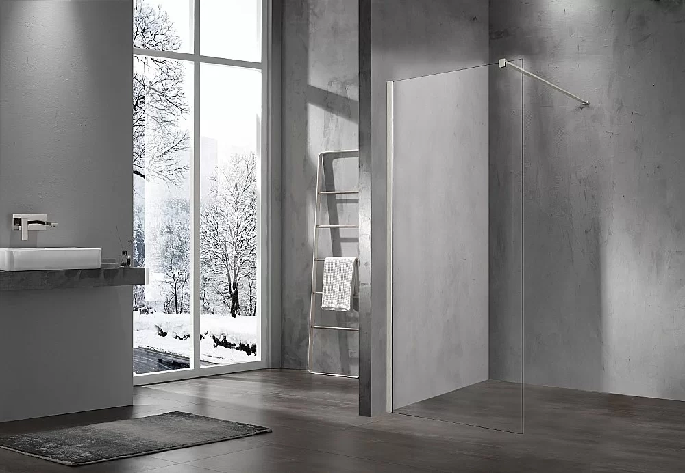 Душевая перегородка Vincea Walk-In VSW-1H120CLBN 120 профиль брашированный никель/стекло прозрачное