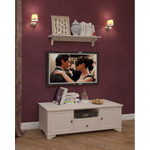 Полка настенная «Бейли» белый воск