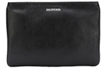 Balenciaga Leather Clutch Women"s Black
