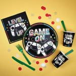 Тарелки бумажные «GAME ON. LEVEL UP. Геймер», 17/ 23 см, 6 шт