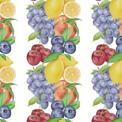 Фрукты изобилие на белом