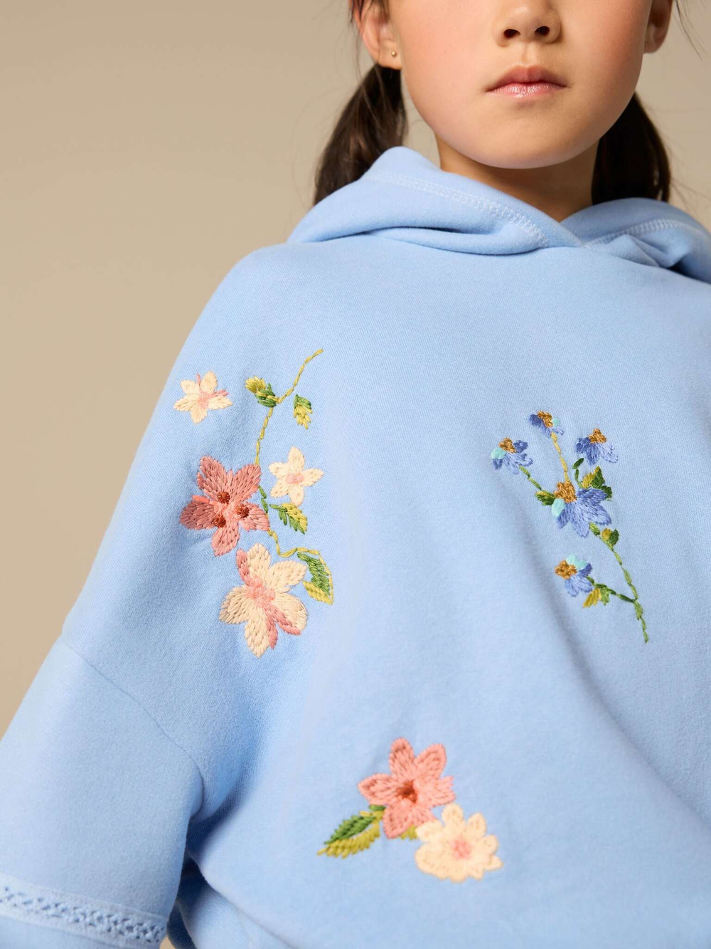 Толстовка с капюшоном для девочки Next E89-567, Голубой