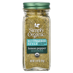 Simply Organic, приправа для гриля, лимон и перец, 97 г (3,42 унции)