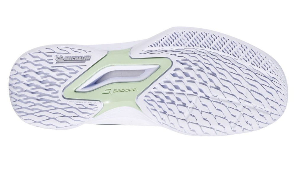 Детские теннисные кроссовки Babolat Propulse 3 Junior Wimbledon All Court - white/dark green