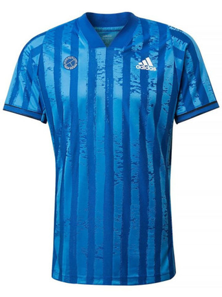 Мужская теннисная футболка Adidas Freelift Tee ENG M - royal blue/white