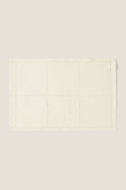 ZARA HOME САЛФЕТКА С ВЫШИВКОЙ В КЛЕТКУ (КОМПЛЕКТ ИЗ 2 ПРЕДМЕТОВ), ЭКРЮ