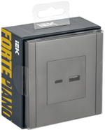 FORTE&PIANO Розетка USB A+C 18Вт FP551 сталь IEK