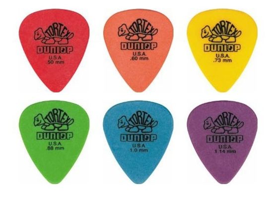 Коробка медиаторов 216шт, 6 толщин, Dunlop 4181 Tortex Standard