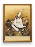 Картина настенная в багетной раме "Повар" 42*32 см