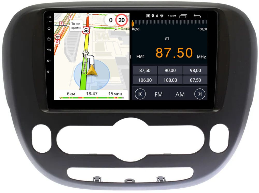 Магнитола для KIA Soul 2 2014-2019 (климат) - Parafar PF526T1LUX1FHD на Android 13, 8-ядер, 2Гб+32Гб, CarPlay, 4G SIM-слот