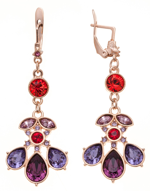 "Инд" серьги в золотом покрытии из коллекции "