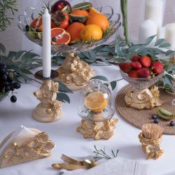 Сахарница стеклянная с крышкой Орхидея Лайм Айвори