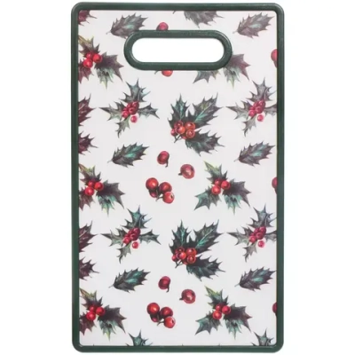 Доска разделочная пластиковая 37*23см «Зимний букет»