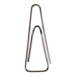 Скрепки треугольные 25мм 100 шт в картонной коробке