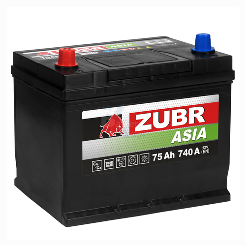 Аккумулятор ZUBR Premium Asia (75Ah, 740A, L+) ZPA751