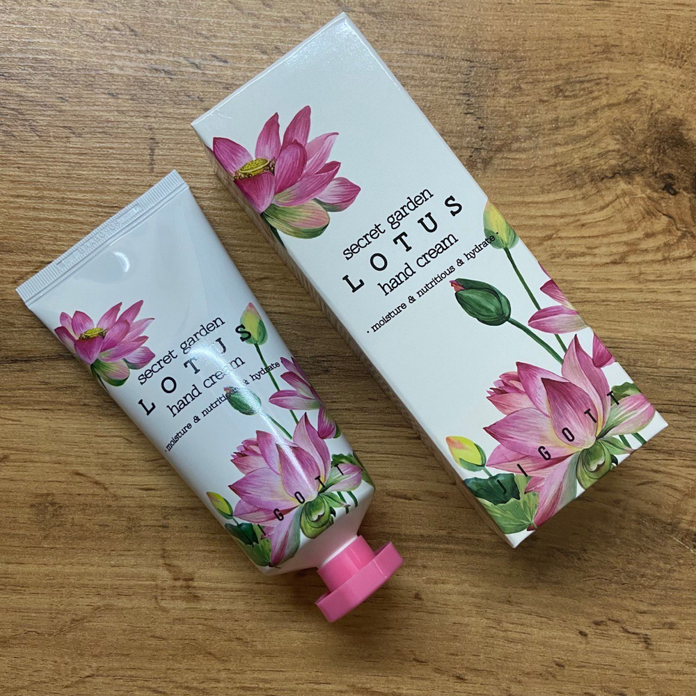 Крем для рук Jigott Secret Garden Lotus Hand Cream с экстрактом лотоса 100 мл