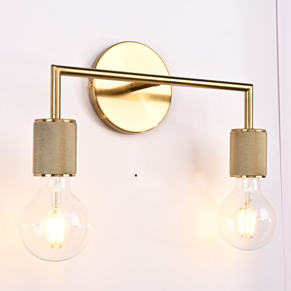 Бра Rh Utilitaire Double Sconce Brass By Imperiumloft