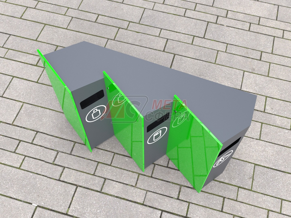 Урна REPEAT для раздельного сбора мусора