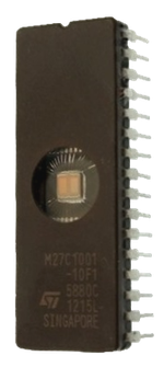 Интегральная микросхема памяти EPROM 27C1001 (корпус CDIP32) ПУСТАЯ ST Microelectronics.