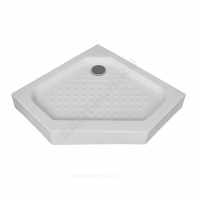 Поддон душевой акрил пятиугольный Nova Penta 1000х1000х150 с противоскользящим покрытием Мирсант УТ000065548