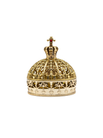 Ароматизатор для автомобиля на торпеду "Корона царская" золотистая. Запах Цитрусовый, 45 мл