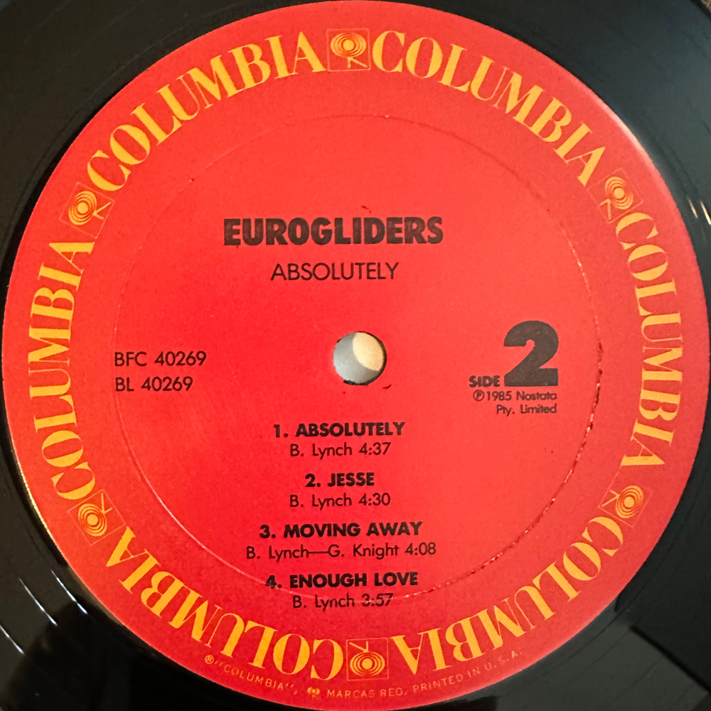 Eurogliders ‎– Absolutely (США 1986г.)