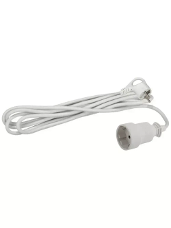 Удлинитель сетевой электрический с заземлением UX-1е-3m ЭРА / Сетевой фильтр 1 розетка, 3м, 10А, 3x0,75мм2