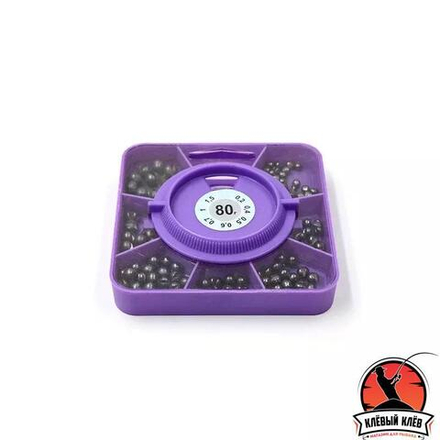 Набор грузил 80 г, 0,2-1,5 г