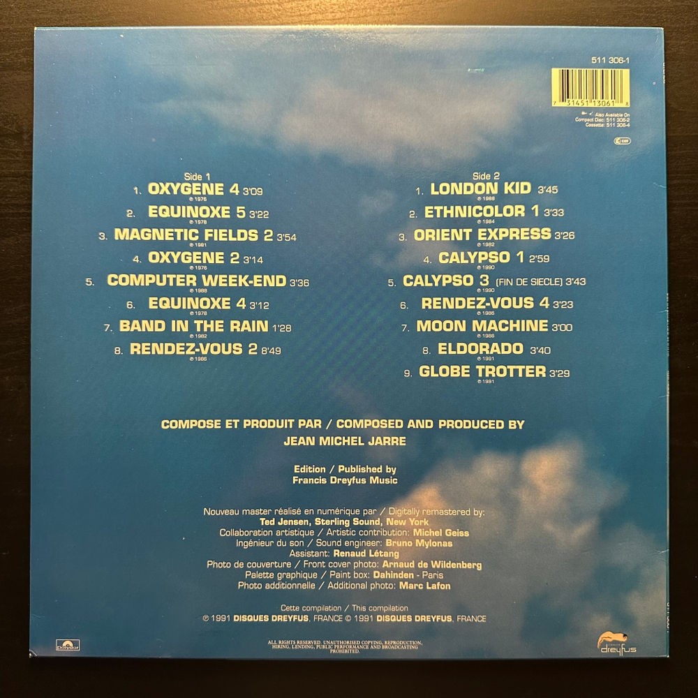 Jean Michel Jarre - Images (The Best Of Jean Michel Jarre) Европа 1991г.