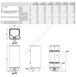 Водонагреватель электрический накопительный 100 л 2/3 кВт PSH 100 Universal EL Stiebel Eltron 231153