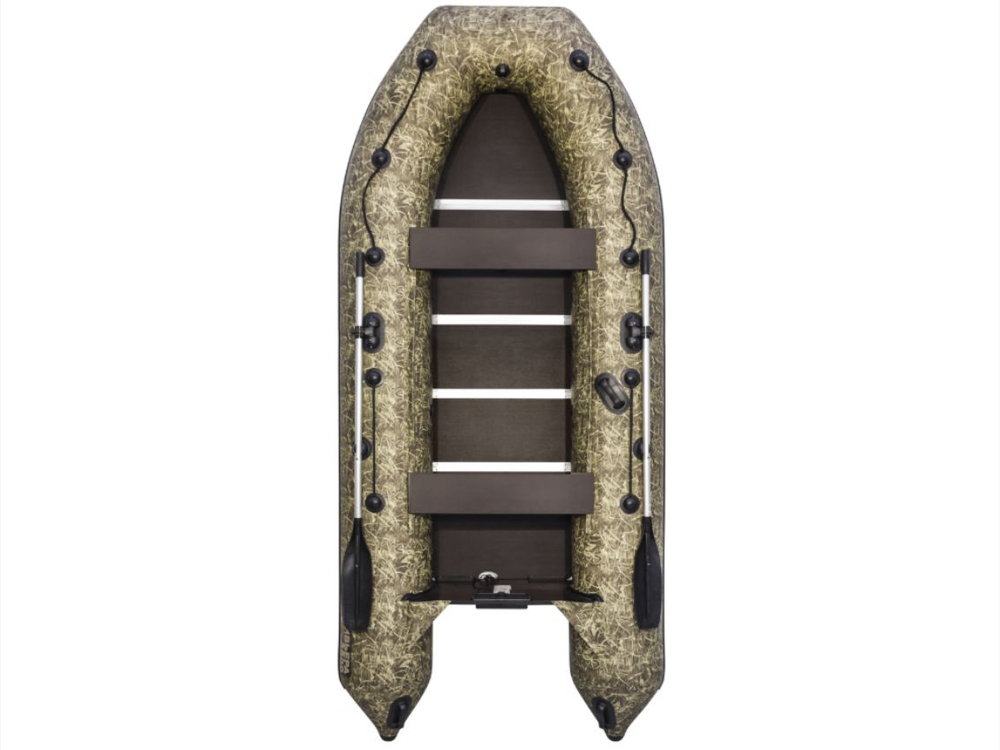 Лодка ПВХ РИВЬЕРА Компакт 3600 СК "Камуфляж" камыш