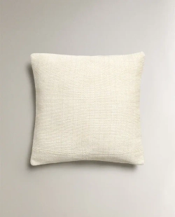 ZARA HOME РЕЛЬЕФНЫЙ ЧЕХОЛ ДЛЯ ДЕКОРАТИВНОЙ ПОДУШКИ, ЭКРЮ