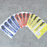 Нож канцелярский технический в пластиковом корпусе, 18мм, 12 штук на блистере