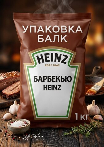 Соус Барбекью балк "Heinz" 1 кг (Россия)