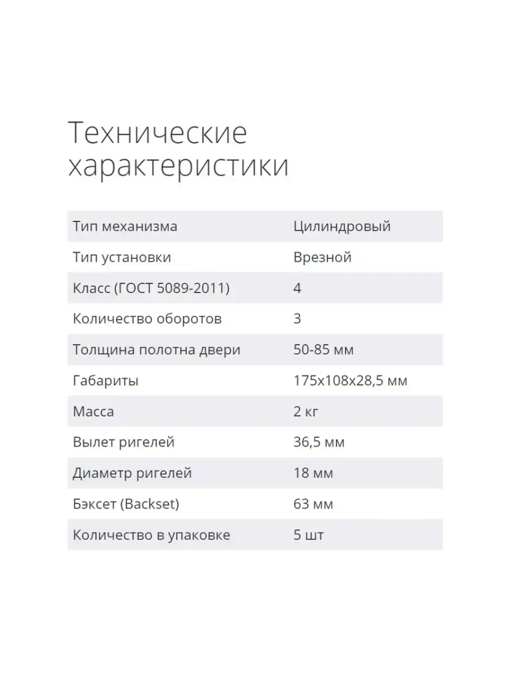 Замок Гардиан 22.11T (корпус под цил.механизм)