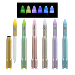 Ручка шариковая, Basir, синие чернила, серия "РАКЕТА", корпус в форме ракеты, с фонариком, 30 шт