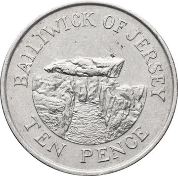 10 пенсов 1992 Джерси