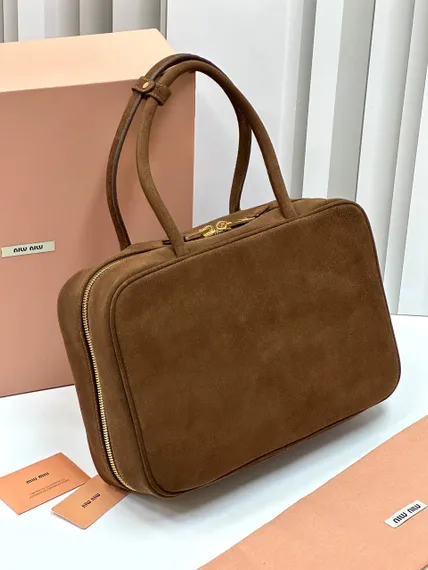 Сумка MIU MIU замшевая, коричневый