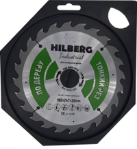 Диск пильный Hilberg Industrial Дерево тонкий рез 190*30*24Т HWT190