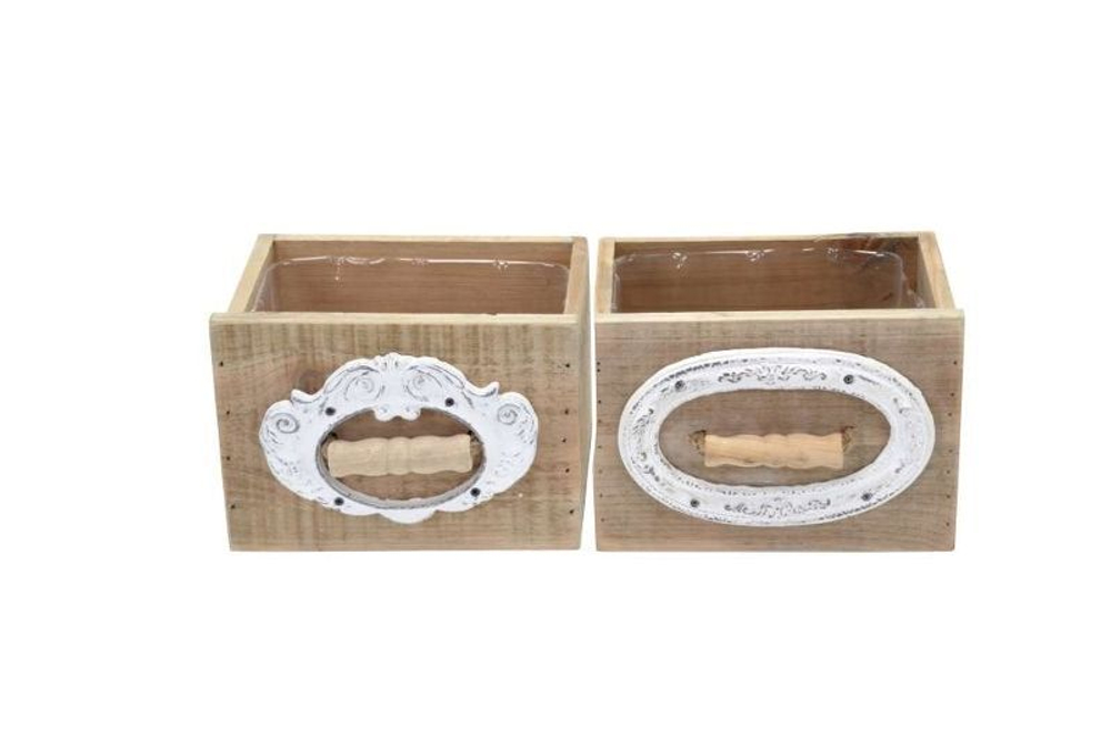 Ящик декоративный "Монти" в ассортименте 18,5x15x13,5см Дерево