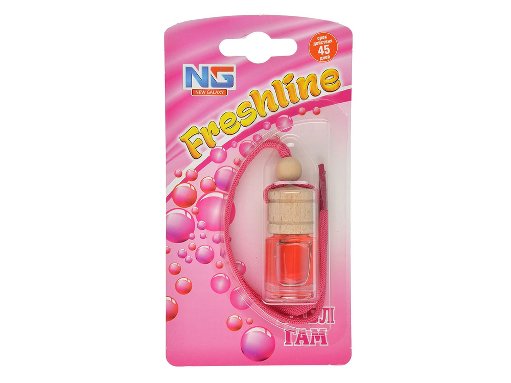 Ароматизатор жидкий подвесной NEW GALAXY Freshline бабл гам