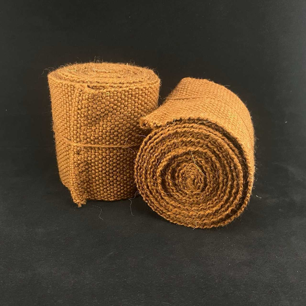 Обмотки коричневые полотняного переплетения