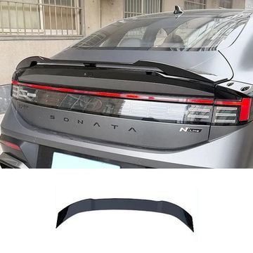 Спойлер Hyundai Sonata 2023+ (тип 2) чёрный глянец